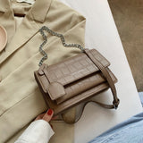 Vvsha Crocodile Pattern PU Leather Crossbody Bags For Women 2022 Chain Female Shoulder Handbags  Purses Travel Cross Body Bag