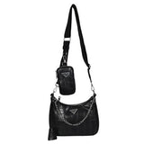 Luxury Women Bag Two-in-one Handbag With Phone Bag Leather Lady's Bag Chains Bags For Women Shoulder Bag Composite Crossbody Bag