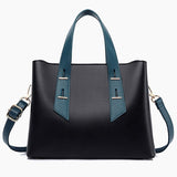Vvsha Ladies Bags New Style Temperament Handbags Black Texture Atmosphere Commute Simple Shoulder Messenger Crossbody Bag Wholesale