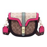 Women's One-Shoulder Bag, Fall 2021, With Contrasting Patterns. Retro Trend. Fashion Goes With Everything