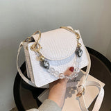 Crocodile pattern Small Tote bag 2021 Summer Quality PU Leather Women's Designer Handbag Gradient Shoulder Messenger Bag