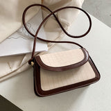 Stone Prints Small Square Bag Retro Simple Handbags For Women Designer High Quality Female Crossbody Bag Lady Shoulder Bag