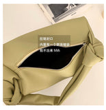 Design PU Leather Shoulder bags For Women 2021 Summer Female Elegant Handbags Armpit bag Shopping bags ladies totes green