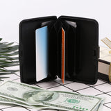 Fashion Women Color Printing RFID Scanning Protect Anti-theft Business Card Box Credit Card Case Pocket Card Purse for Women