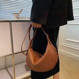 Vvsha   Casual Travel Women Bags Simple Shoulder Bags For Girls Sac Vintage Brown Soft Leather Crossbody Bag Female Handbags Hobos Bag