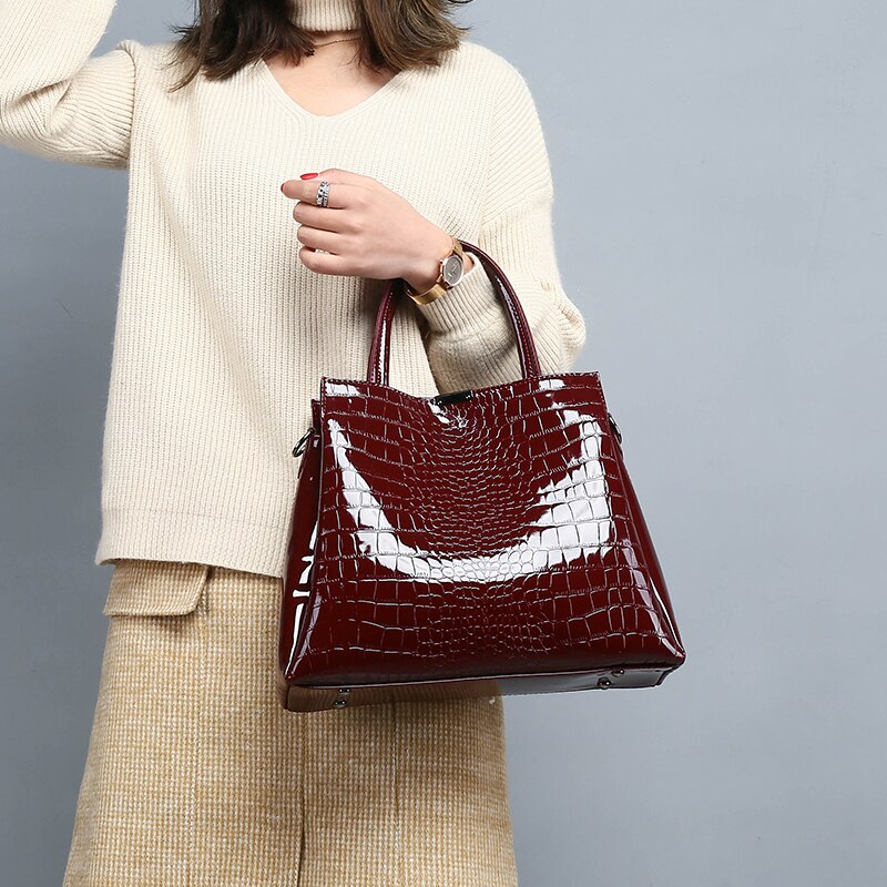 High Quality Women Large Capacity Handbags Tote Bags Fashion 3 Pieces Set Shoulder Bags Designer Ladies Pu Leather Messenger Bag