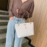 Fashion PU Leather Chain Bag Handbag Women Large Top-handle Bags Shoulder Totes Sac A Dos Bolsas Feminina Mujer Sac A Main 2021