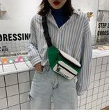 Christmas Gift 2021 New Canvas Messenger Bag Korean Style Simple Chest Bag Fresh Girl Street Shoulder Bag Waist Bag