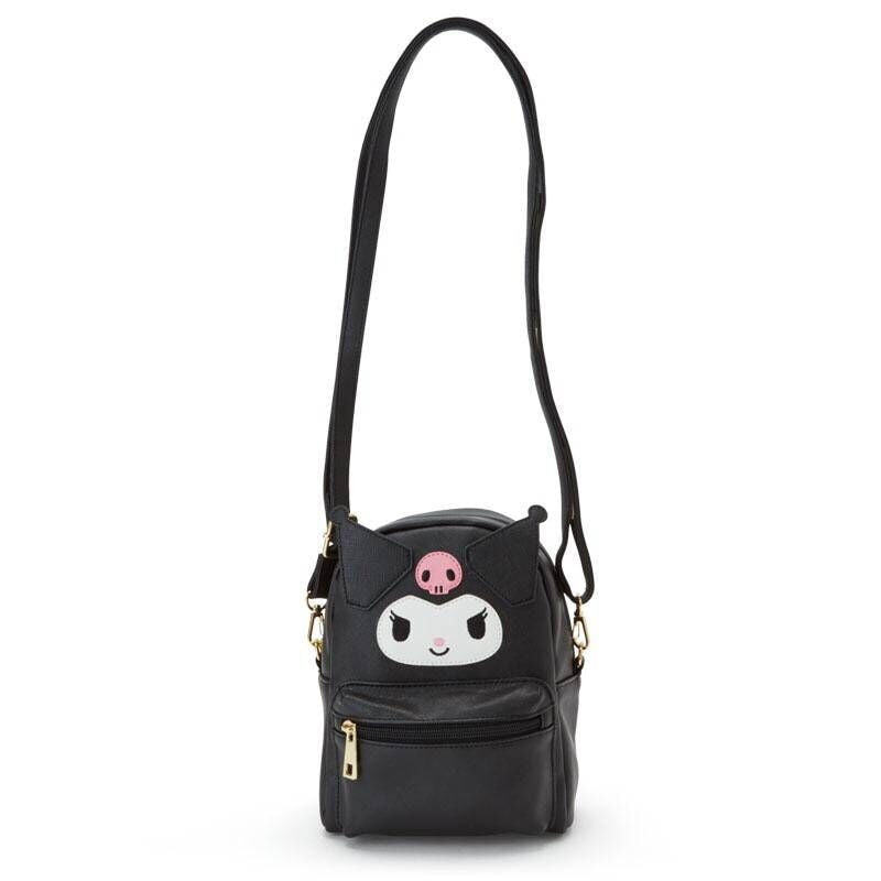 Cartoon Backpack Black Small Cute PU Leather Shoulder Messenger Bag Back Pack Crossbody Bags for Women Girls Boys Sling Bag Kids