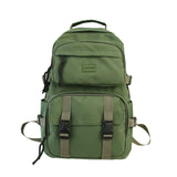 DCIMOR Waterproof nylon Women Backpack Female Large capacity buckle backpack Unisex schoolbag Laptop Backpacks Travel Mochila