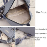Halloween 2021 korean style small mini backpack for women school small bag mochila Multi pocket Girl Ring Buckle portable bear women's backpack