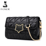 FOXER 2021 Fashion Pillow Bag Space Pad Cow Leather Women Shoulder Messenger Bags Casual Lady Handle Crossbody Bag Brand Purse