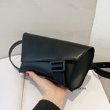 Christmas Gift Pure color Mini Tote bag Chest bag 2021 New PU Leather Women's Designer Handbag Luxury brand Shoulder Messenger Bag Purses