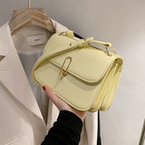 Sweet Lady Small square Tote bag 2021 Fashion New High quality PU Leather Women's Designer Handbag Chain Shoulder Messenger Bag