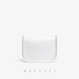 BAFELLI WOMEN'S BAG WHITE 2021 NEW FASHION DESIGNER BRAND ONE-SHOUDER MESSENGER BAG SQUARE BAG сумка женская