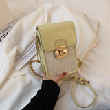 Christmas Gift Niche Design Bag Female Wild 2021 New Fashion Chain Square Bag Popular Messenger Bag Mobile Phone Bag Shoulder Bag Width: 12cm