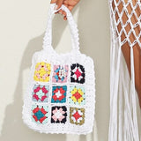 Designer Fashion Crossbody Bags for Women New Ethnic Style Woven Tote Bag Casual Shopping Party Shoulder Messenger Bag