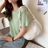 Korean Women handbags Large Capacity Soft PU Leather Totes ladies Hand bag fashion Folds Hobos shoulder bags bolsa feminina