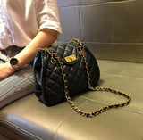 Christmas Gift Luxury Brand Handbag 2020 New Quality PU Leather Women's Designer Handbag Classic Lattice Chain Large Shoulder Messenger bags