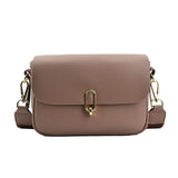 Retro Shoulder Bags Solid Color Leather Ladies Bags Trend Brand Shoulder Bags Classic Style Female Bags Diagonal Bags