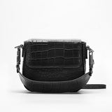 Brands Alligator Saddle Bags for Women 2021 Fashion Crocodile Pattern Women's Handbag Shoulder Crossbody Bags Small Clutch Purse