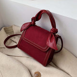 Vintage Matte leather women handbag small 2021 winter new female messenger bags Branded  Solid color flap Shoulder Bags totes