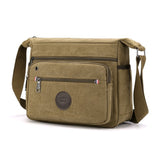 Good Qualtiy Men Travel Bag Canvas Casual Men Shoulder Crossbody Outdoor Bags Mens Travel School Retro Zipper Shoulder Bags 2021