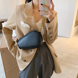 FANTASY 2020 Autumn New Irregular Shape Shoulder Messenger Bags For Women 4 Solid Colors Metal Chain Handbags Lady Good Quality