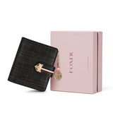 FOXER Brand Valentine's Day Gift Women Luxury Short Wallet Cow Leather Ladies Money Bag Fashion Female Card Holder ID Case