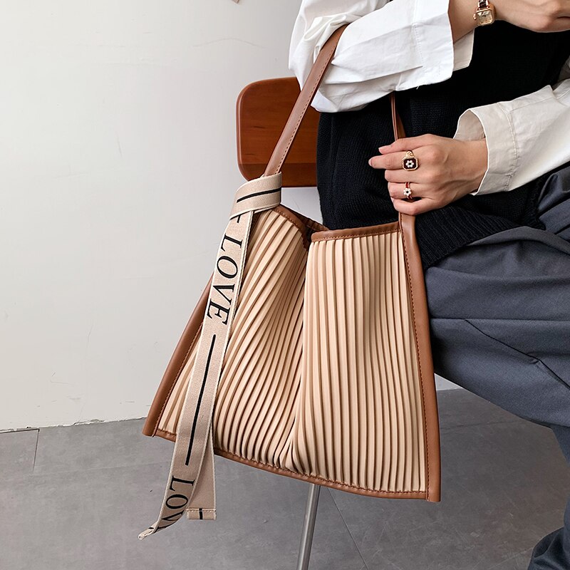 LEFTSIDE Crossbody Tote Bag 2021 Winter New High-quality PU Leather Women's Designer Handbag Small Shoulder Bag