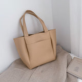 Casual women shoulder bags large capacity female big totes designer luxury soft pu leather lady purses and handbags bolsas brown