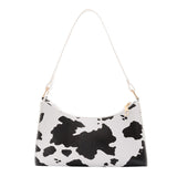 Animal Zebra Cow Pattern Totes Bags Fashion Women 2021 Clutch Handbags Casual PU Leather Female Underarm Shoulder Messenger Bag