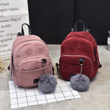 Vvsha 2022 Fashion Corduroy Mini Rucksack Small Cute Pink Korean Backpack Kawaii For Girls School Women Bagpack Sack Cheap Backpacks