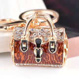 Christmas Gift Lovely Lady Women Handbag Keychain Golden Bag Pattern Fashion Charming Purse KeyRing Pendant Jewel Gift