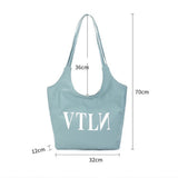 Female Big Canvas Shopping Tote Bag Reusable Extra Large Grocery Bag Eco Environmental Shopper Shoulder Bags For Young Girl