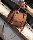 Vvsha European style Fashion New Women Handbags 2022 High quality Matte PU Leather Portable Shoulder bag Ladies Hit color Big Tote bag