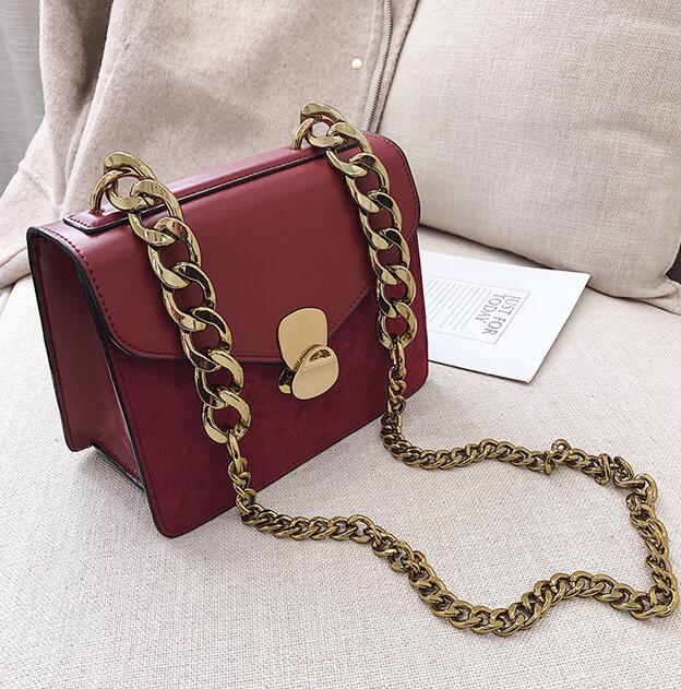 Luxury Handbag Retro Fashion lady Square bag 2020 New Quality PU Leather Women's Designer Handbag Chain Shoulder Messenger Bags