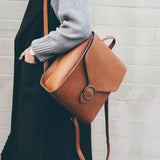 Vintage Women Backpack PU Leather Female schoolbags Teenage Girl Travel books Rucksack Shoulder Bags mochila feminina bolsa