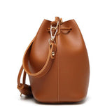 Vvsha Fashion Bucket Shoulder Bags For Women 2022 Drawstring Crossbody Bag Female Messenger Bags Ladies PU Leather Handbag Sac Femme
