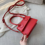 Christmas Gift Solid Color PU Leather Crossbody Bags For Women 2021 hit Female Shoulder Simple Bag Lady Mini Phone Purses And Handbags