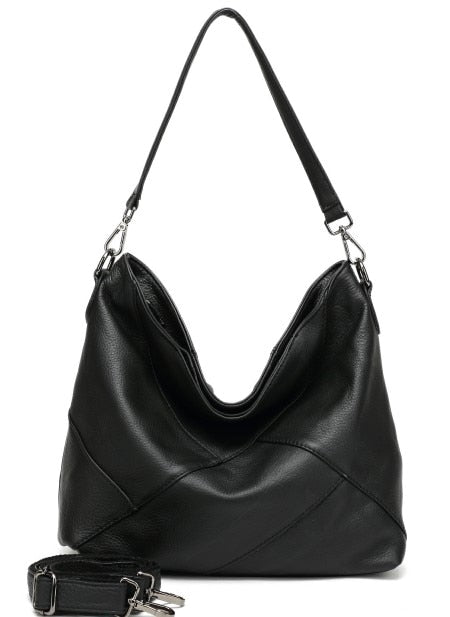 Arliwwi 100% Real Cow Leather Designer Women Shoulder Handbag Extra Soft Cowhide Genuine Leather Bags GS01