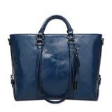 Brand Women Shoulder Bag Fashion Woman Handbags Oil Wax Leather Large Capacity Tote Bag 2021 Luxury Handbags Women Bags Designer