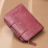 Vvsha Brand Natural Leather Female Small Money Bag Vintage Wallets Lady Zipper & Hasp Purse Women's Coin Pocket Card Holder