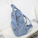 Vvsha School Backpack For Women Travel bag Preppy Style backpacks for teenage girls laptop bag Daypack blue bolsas Mochila blue