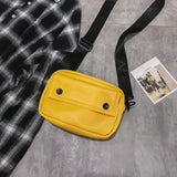 Christmas Gift Messenger Bag Fashion Solid Color Girl Small Square Bag Simple Shoulder Bag