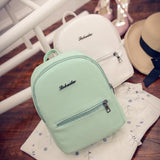 Back to College Free shipping Sweet College Wind Mini Shoulder Bag High quality PU leather Fashion girl candy color small backpack female bag