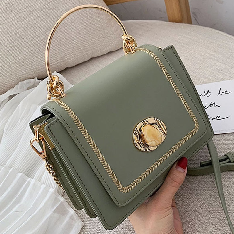 Solid Color Leather Mini Crossbody Bags For Women 2021 Summer Simple Shoulder Bag Female Travel Phone Purses And Handbags