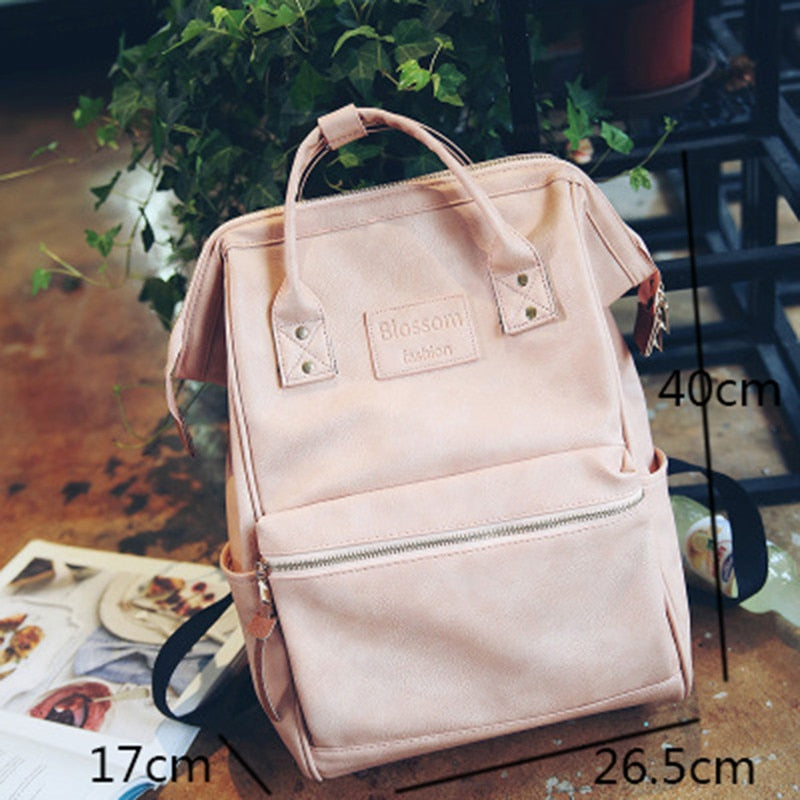 Vvsha Fashion Women Leather Backpack Youth Korean Style Shoulder Bag Laptop Schoolbags For Teenager Girls Boys Mochila Rugzak Mochilas