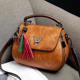 Vvsha Genuine Leather Women Messenger Bags V Letter Lock Design Crossbody Bags Female Luxury Shoulder Bag Girl Handbag Bolsa Feminina