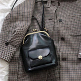Vintage Clip Women's Bag PU Leather Shoulder Crossbody Designer Brand Women Crossbody Bag Leisure Travel Bag Purse 2019 Sac Chic